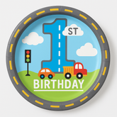 On The Road 1st Birthday 8.5" Plates